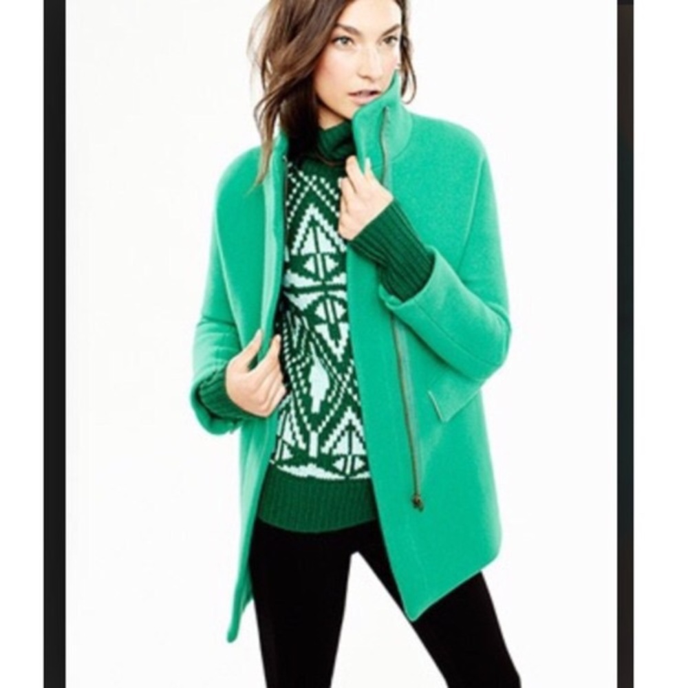 JCrew Stadium Cloth Cocoon Coat sz 0